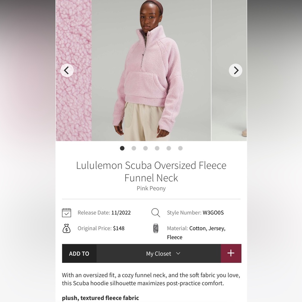 Lululemon Sherpa Sweater